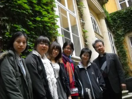 2009-2011年維也納--台灣基督長老教會：2010.09.26長榮大學交換生至維也納教會參訪~